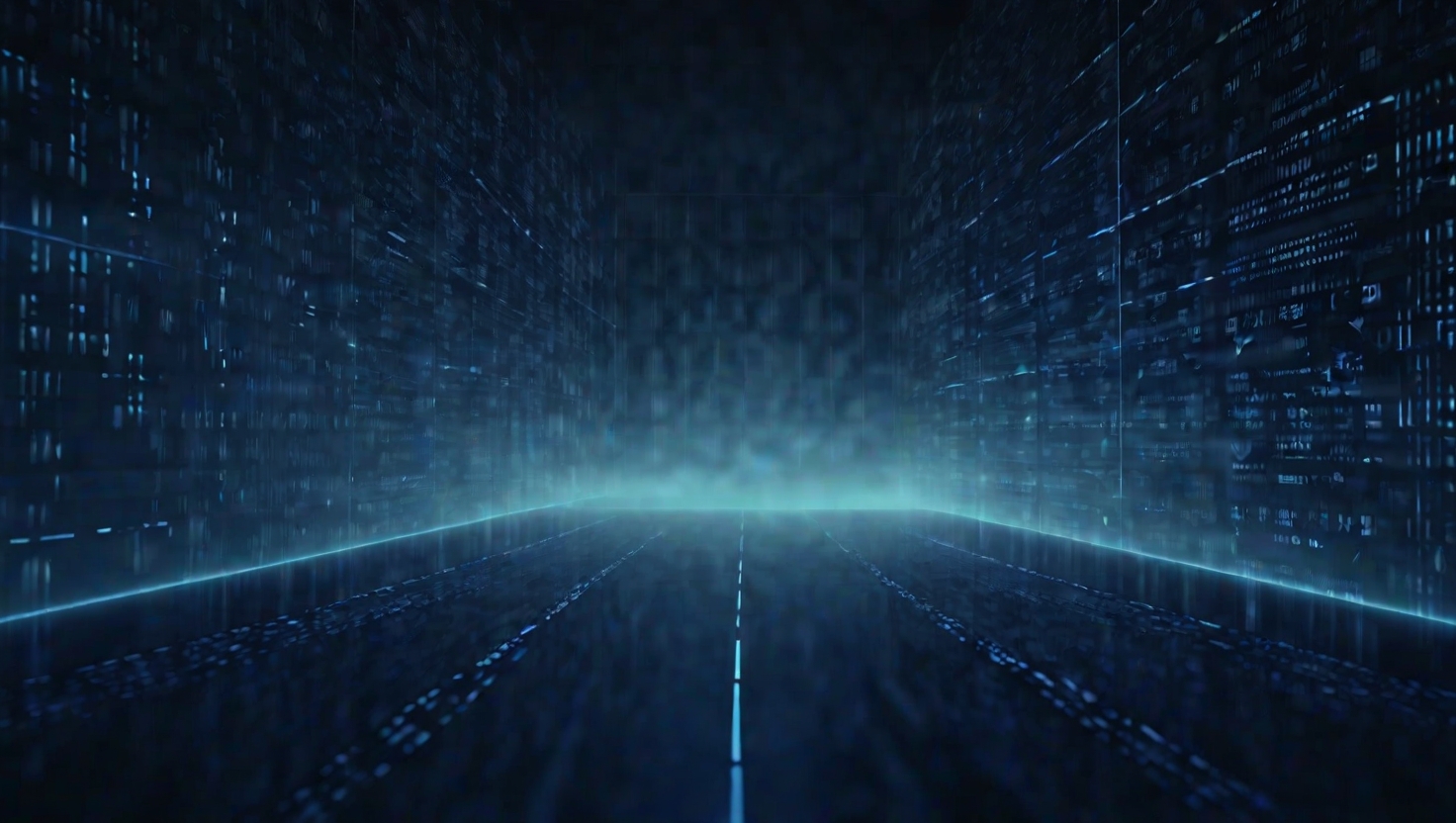 Dark navy geometric grid background